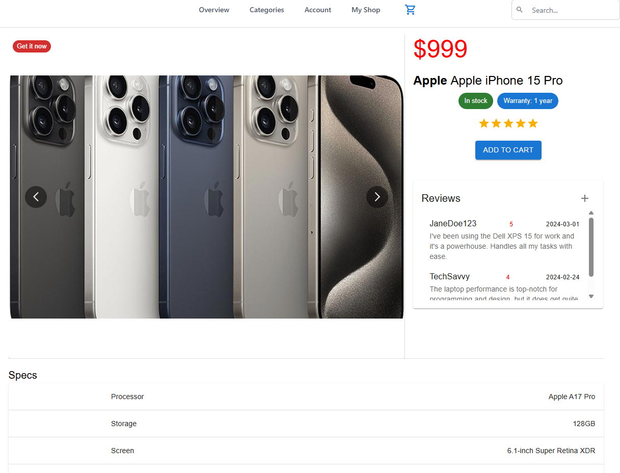 Webshop Payments